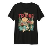 Gone Fishing Angeln Fisch Fische Angler Design Angel See Sea Camiseta Premium