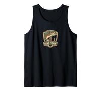 Gone for Fishin' Vintage Bass Jump Angler Retro Lake Life Camiseta sin Mangas