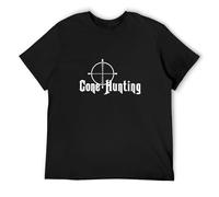 Gone Hunting Crosshairs Scope Target Camiseta de manga corta para hombre, color negro, Negro , 3XL
