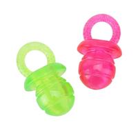 Gonetre 2pcs Pet Puppy Molar Dientes Limpios Pacientes de Juguete Chew Juguetes de Entrenamiento para Perros Cat Material TPR Safe No Tóxico Durable Sounder 2 Colors Rojo Verde Tamaño