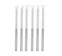 Gonetre 6 PCS Carleno de Aluminio Profesional Grabado de Tallado de Tallado Herramienta de Escultura de Cerámica de Arcilla para Artistas Ceramicistas Potters