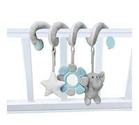 Gonetre Actividad del bebé Plush Peleador Coloros Brillantes Lindos Juguetes de Animales Estimular el Desarrollo Visual Promoción de la Percepción del Color Sensibilidad del Tren (gris)