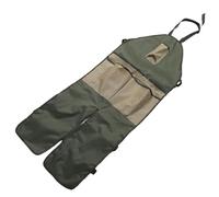 Gonetre Delantal de Jardinería Tela Oxford 600D Delantal de Jardín Largo Ajustable Impermeable con Múltiples Bolsillos Protector de Piernas para Jardinería Agricultura Trabajo (Verde con bolsillos