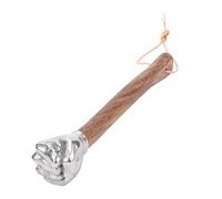 Gonetre Divertido martillo de mano de 35 x 5,5 cm, cabeza de puño y pulgar, mango de madera, cabeza de acero inoxidable, martillo multifuncional para construcción, jardinería, uso doméstico (cabeza de