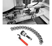 Gonetre ER40 Collet Set R8 Shank High During Machine Druring Chuck Suppador 15 Piezas PPCS Colletas para Máquinas de Perforación y Fresado