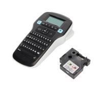 Gonetre Etiquetadora Portátil con Teclado QWERTY y Pantalla Grande | Diseño Compacto de ABS, Compatible con Cinta de 6/9/12 Mm, Más de 200 Símbolos, Funciona con Pilas