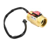 Gonetre Interruptor de Caudalímetro Hall YF-B10, Contador de Medidor de Turbina con Sensor de Flujo de Agua G1in DC24V 2-50L/MIN para Calentador de Agua, Máquina Expendedora