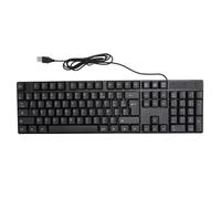 Gonetre K1800 Minority Language Keyboard 104 Teclas de 4.2 Pies Teclado de Juego con Cable USB, Diseño Qwetz en Inglés/Ruso/español/Diseño de Azerty Francés para Computadora (Diseño de