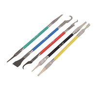 Gonetre Kit de Herramientas de Reparación de Electrónica Profesional de Alta Precisión Conjunto de Spudger para el Mantenimiento de la Placa Base de PCB 5 en 1 Acero Inoxidable Dual