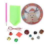 Gonetre Kit de Pintura de Diamantes de Imitación, Colgante de Alce Lindo de Navidad, Arte de Diamantes de Imitación, Adornos Artesanales Relajantes para Decoración del Hogar, árbol de