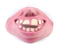 Gonetre Máscaras de Halloween Funny Funny Comunor Transportable Látex Medio Face Mask Mask para Bar Dance Fiesta Celebración Halloween Multicolor 15x14cm (C)