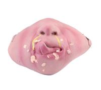 Gonetre Máscaras de Halloween Funny Funny Comunor Transportable Látex Medio Face Mask Mask para Bar Dance Fiesta Celebración Halloween Multicolor 15x14cm (I)