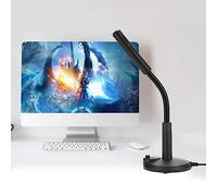 Gonetre Micrófono USB Omnidireccional Calidad de Sonido Clara Profesional Torso de Metal Base Antideslizante Resistente para Chat en Línea Grabación Conferencias Conferencias Negro 25,5