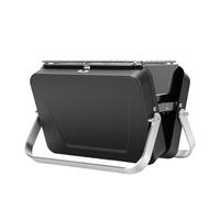 Gonetre Mini Parrilla de Carbón de Acero Inoxidable, Parrilla de Barbacoa Portátil Plegable con Estuche de Mesa para Acampar para Picnic Al Aire
