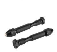 Gonetre Mini Taladro Manual de Aluminio, con Portabrocas sin Llave y 10 Brocas Helicoidales para Carpintería, Plástico, Perforación de Modelos de Goma