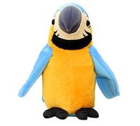 Gonetre Parte Talking Electric Plush Phlust Interactive repite lo que dices Sacudidas del cuerpo Fun para niños niños familia para niños Material de peluche suave 12 x 11 x 22 cm (azul amarillo)