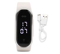 Gonetre Reloj Repelente de Mosquitos de Insectos Ultrasónicos, Bandas de Mosquitos Electrónicos Sonoros, Reloj de Pulsera de Repelente de de la Electricidad Sonic LED, Al Aire Libre para (Blanc)
