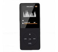 Gonetre Reproductor MP3 con Pantalla de 1,8 Pulgadas, Reproductor de Música HiFi BT 5.3, 128 GB Ampliable, Soporte de Grabación, FM, Libro Electrónico, con Carga Tipo C, para Deportes (Negra)