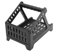 Gonetre Soporte para Impresora de Códigos de Barras, Mini Soporte Ligero de ABS para Máquinas Etiquetadoras Generales, Admite Rollos de Papel Térmico de hasta 110 Mm de Diámetro (Negra)