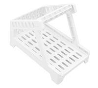 Gonetre Soporte para Impresora de Códigos de Barras, Mini Soporte Ligero de ABS para Máquinas Etiquetadoras Generales, Admite Rollos de Papel Térmico de hasta 110 Mm de Diámetro (Blanco)