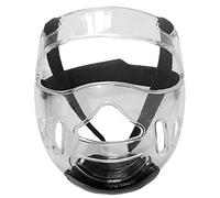 Gonetre Taekwondo Headgear Clear Face Guard Protective Antipratch Durador Durable Probado con Respiraderos para Boxeo Karate Martial Arts Transparent 22 Cm de 20.5 Cm de Ancho (Transparente)