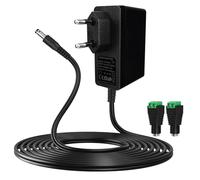 Gonew21 Transformador 220V A 12V - Cargador Universal 200-240V 50-60HZ, Adaptador 12V 2A 220V 24W, Cargador Portatil Universal, ara Tiras LED, Routers Inalámbricos, HUB, Interruptor, 2 Metros Cable