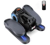 Gonex Mini Máquina Elíptica Eléctrica Pedaleador Eléctrico Bajo Escritorio para Personas Mayores el Hogar Portátil con Control Remoto, Pantalla LCD, 10 Niveles + 10 resistenciapara