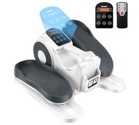 Gonex Mini Máquina Elíptica Eléctrica Pedaleador Eléctrico Bajo Escritorio para Personas Mayores el Hogar Portátil con Control Remoto, Pantalla LCD, 10 Niveles + 10 resistenciapara