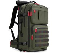 Gonex Mochila de viaje de 40 a 45 L, de nailon, para llevar en el hombro, 3 en 1, para hombre y mujer, ligera y resistente, para el trabajo y los viajes, color verde militar