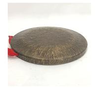 Gong， Auténtico gong gong Instrumento de cobre puro hecho a mano gong 36cm Auténtico gong chino con honda roja Calidad de sonido(40cm)
