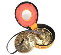 Gong, campanas tibetanas con casos tingsha platinas de meditación campanas 2.5 gong instrumento para atención plena, yoga y curación de sonido