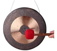 Gong - Campanillas chinas de gong grandes de 32 a 50 cm, instrumento musical de control de inundaciones de cultura tradicional (color: 32 cm, tamaño)