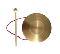 Gong chino de latón Feng Shui, Instrumento de percusión chino Gong Gong pequeño Gong de percusión Gong de mano de latón(25cm)