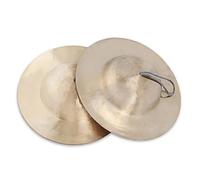 Gong chino de latón Feng Shui, Platillos de cabeza grande, platillos de dedo, 1 par, platillos tradicionales chinos de cobre(24CM)