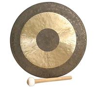 Gong chino tradicional de bronce, hermosa calidad de lavado brillante, sonido relajante, aspecto tradicional y envejecido, para curación con sonido, meditación (tamaño: 24 pulgadas)