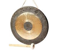 Gong Chino Tradicional, Incluye Mazo Y Cuerda For Colgar. Ideal For Sanación Con Sonido, Meditación Y Yoga. Sonido Relajante Seleccionado A Mano.(22inch)