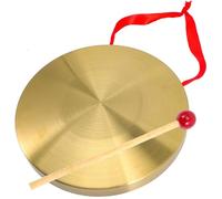 Gong con mazo, 22 cm Gong chino Tam Tam Gong Instrumento de percusión tradicional chino, Chau Gong decorativo de cobre for oficina en casa