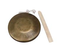 Gong de borde inferior de bronce forjado a mano, bajo/rango medio/agudos, instrumento de percusión tradicional chino for música y danza(Midrange)