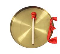 Gong de latón, Auténtico gong de viento chino, instrumento de percusión, gong de latón con madera(42cm)