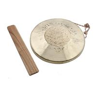 Gong de latón, Gong pequeño hecho a mano de 21 cm de diámetro, instrumento musical de percusión tradicional