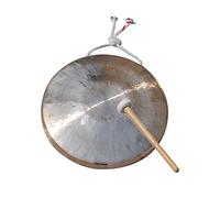 Gong de latón, gong pequeño y grande, instrumento de percusión de gong de 22 cm, estilo chino, instrumento de percusión de madera, gong grande, campana de mesa, mini gong(22cm)