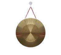 Gong de latón, Instrumento de percusión tradicional chino Gong de latón con madera(32cm)