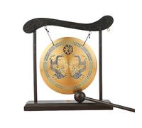 Gong de mesa - 7.87 pulgadas gong | madera decoración - Zen tradicional
