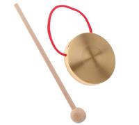 Gong De Percusión - Madera Metálica, Gong De Mano Durable Y Resonante | Instrumento Musical Con Mazo Para La Práctica Del Ritmo Y El Entretenimiento, Pequeño Conjunto De Goñg Para, Casa,