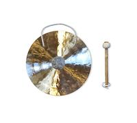 Gong | Feng gong/Wind gong tradicional y auténtico 30 cm : 12 '' - Instrumento de música artesanal, sonido único - Música, meditación, relajación, alivio del estrés y decoración