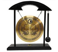 Gong - Gong chino grande Shuanglong Baishou Gong - Campana de viento cooperativa para decoración del hogar (color: A, tamaño: 12 cm)