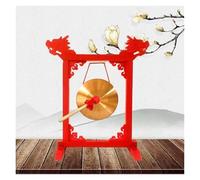 Gong， Gong de dragón chino sobre pedestal - Gongs for celebrar festivales - Madera y decoración(2,25cm)