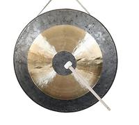Gong grande de cobre y latón, instrumento de percusión manual para yoga y curación, incluye bobinas de madera y algodón