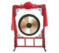 gong platillos gong tibetano instrumentos musicales El timbre de mesa original garantizado musicalmente afinado, con martillo batidor y juego de soporte.(Color:50cm,Size:)