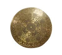 gong platillos gong tibetano instrumentos musicales Gran Calzada Cobre Sonido Relajación de Meditación Música Música Snaping Seis Personajes Mantra Planeta Calzada(Color:A,Size:60cm)